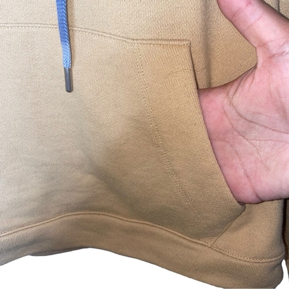 MADEWELL Dip-Dye Drawstring Hoodie Sweatshirt Dropped Shoulder Desert Dunes S - Picture 10 of 16